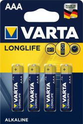 04103101414 VARTA Baterie AAA LongLife (LR03) - 4 ks | 04103 101 414 VARTA