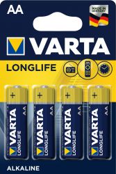 04106101414 VARTA Baterie AA LongLife (LR06) - 4 ks | 04106 101 414 VARTA