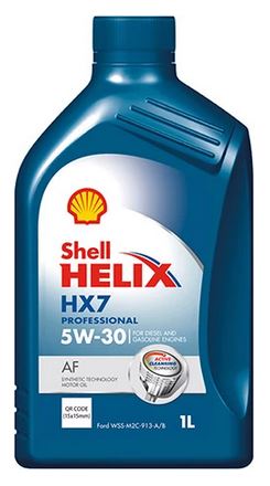 550046589 SHELL Motorový olej Helix HX7 Professional AF 5W-30 - 1 litr | 550046589 SHELL