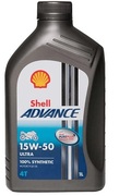 550053587 SHELL Motorový olej Advance 4T Ultra 15W-50 - 1 litr | 550044453 SHELL