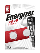 E301021501 ENERGIZER Knoflíková baterie CR2025 - 2 ks | E301021501 ENERGIZER